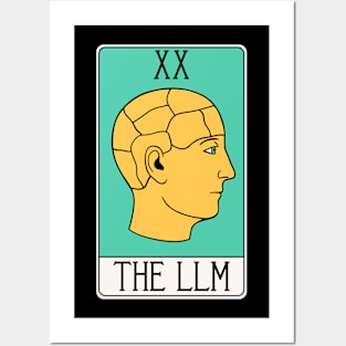 LLM Tarot Card - LLMs - Large Language Model - AI Posters and Art